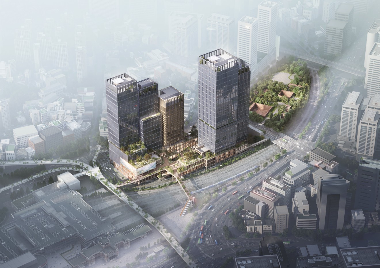 서울역북부 유휴부지 개발 - PD 건축부문 > Projects | HK건축사사무소